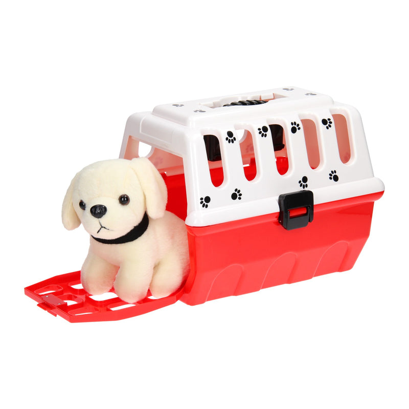 Load image into Gallery viewer, Hond in reismand dierenarts speelset
