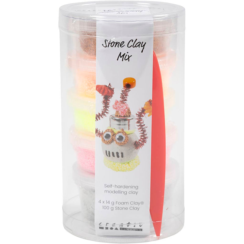 Load image into Gallery viewer, Creativ company stone clay mix rood en oranje harmonie
