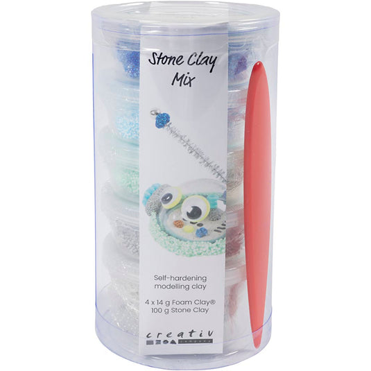 Creativ company stone clay mix blauw en groen harmonie