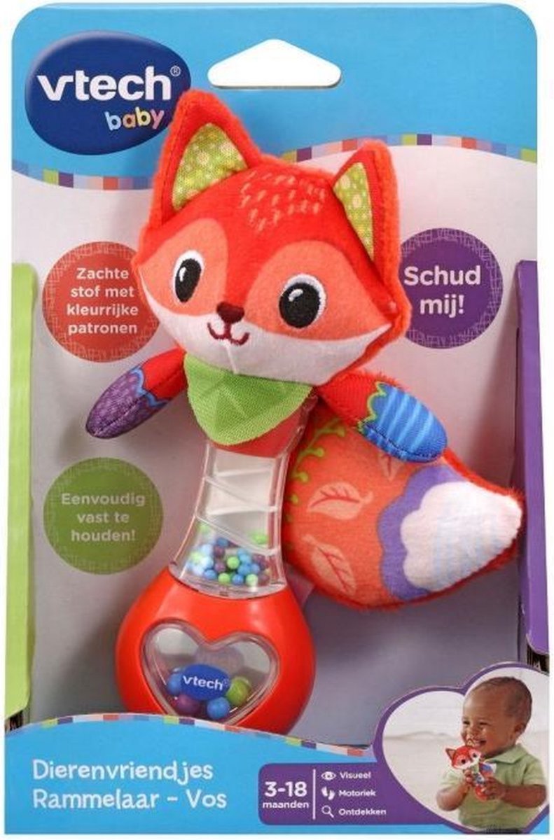 Load image into Gallery viewer, Vtech dierenvriendjes rammelaar - vos
