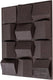 Woood axis wanddeco - betonlook - bruin - 81x61x9