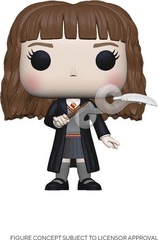 Funko harry potter - pop! movies vinyl hermione with feather 9 cm collectible figure - multicolours