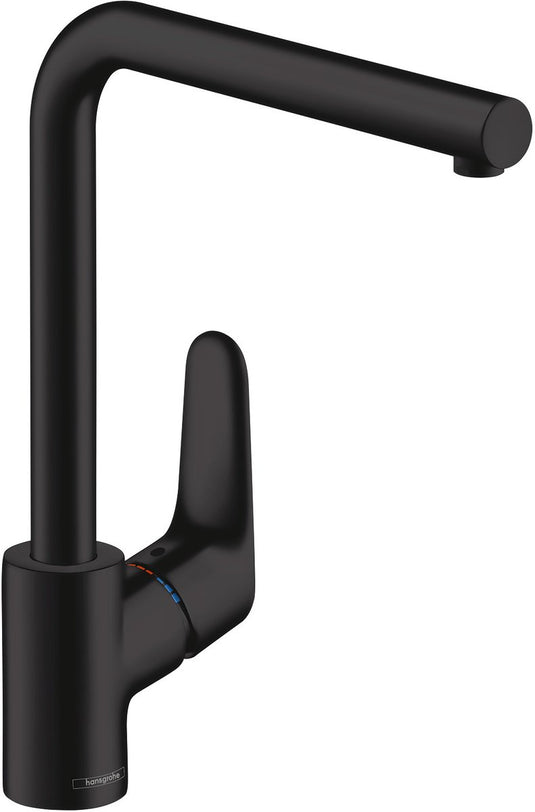 Hansgrohe focus m41 - keukenmengkraan - ééngreeps bediening - 280mm - mat zwart