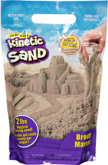 Kinetic sand - kneedbaar speelzand - bruin - 0,9 kg origineel - sensorisch speelgoed