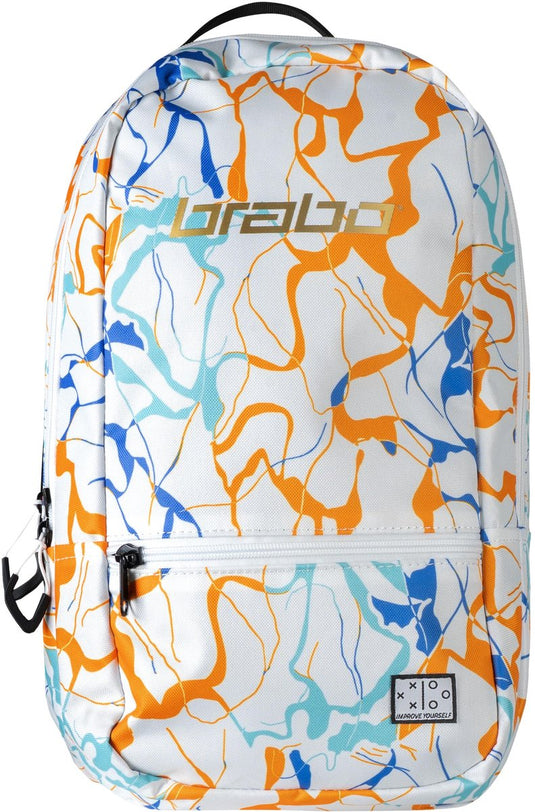 Brabo - backpack fun marble white - hockey rugzak - wit