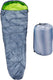 Camp active mummy slaapzak - zomerslaapzak voor 5°c tot 10°c - 210 x 80 cm - grijs geel