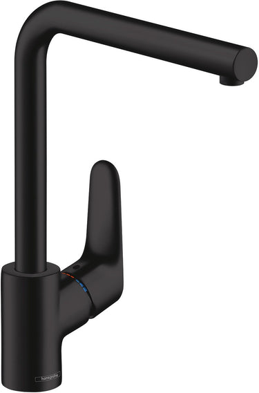 Hansgrohe focus m41 - keukenmengkraan - ééngreeps bediening - 280mm - mat zwart