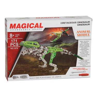 Constructieset metaal dino, 171dlg.
