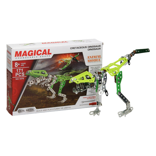 Constructieset metaal dino, 171dlg.