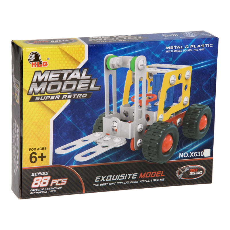 Load image into Gallery viewer, Constructieset metaal - heftruck, 88dlg.
