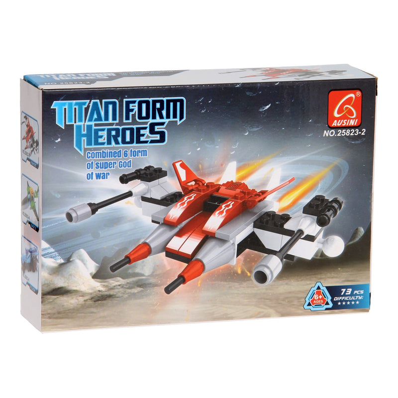 Afbeelding laden in galerijviewer, Lobbes bouwset titan heroes - space rood - 73dlg.
