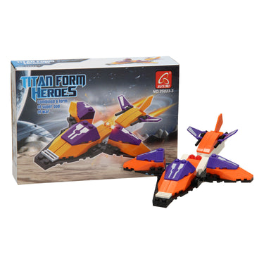 Lobbes bouwset titan heroes - space oranje - 49dlg.
