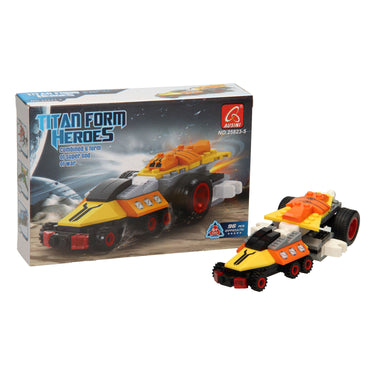 Lobbes bouwset titan heroes - space explorer oranje - 96dlg.