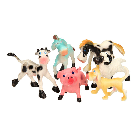Guitige boerderijdieren speelset, 6st.