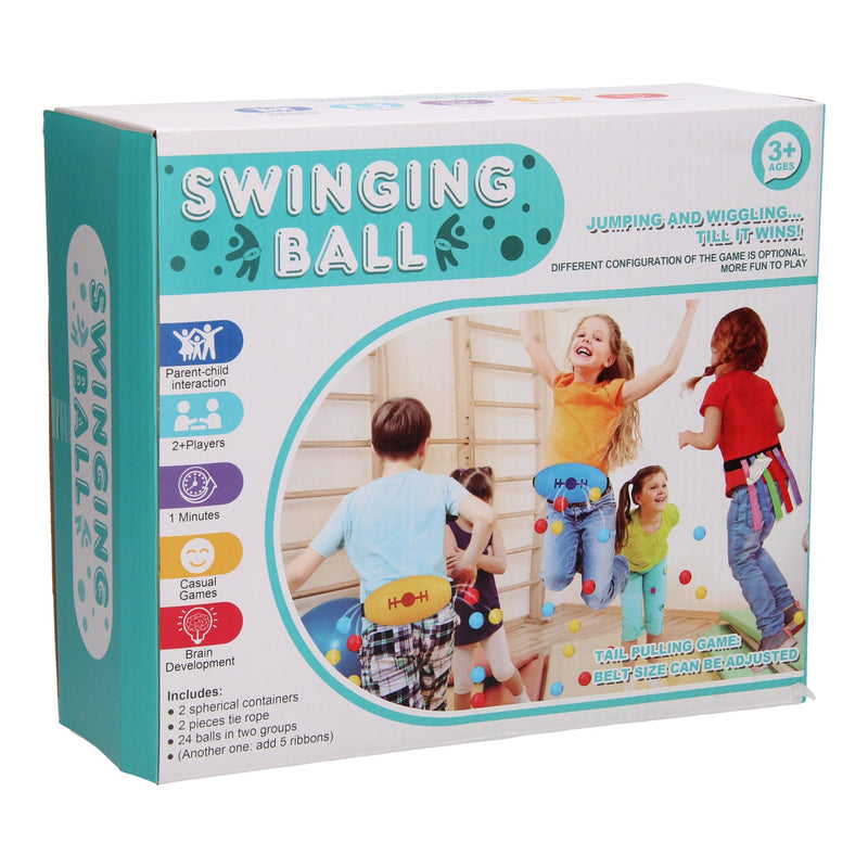 Load image into Gallery viewer, Lobbes speelgoed bv 2-in-1 spel: lintjes pakken swingbal
