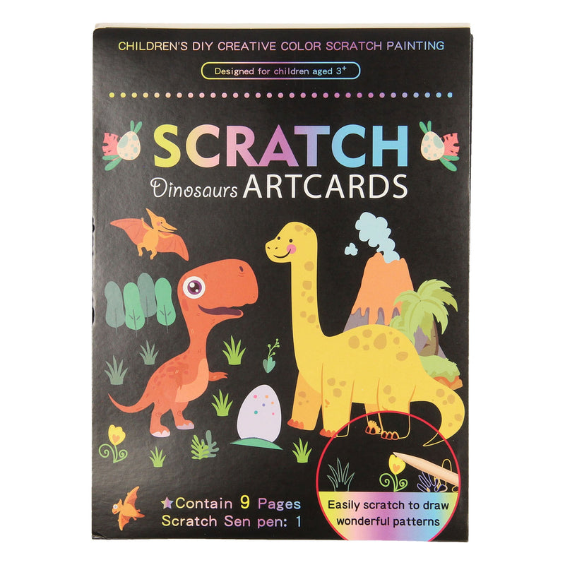 Load image into Gallery viewer, Scratch kaarten dino's
