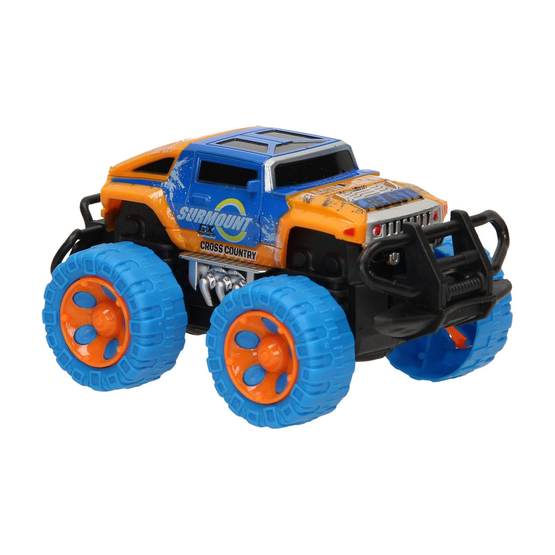 Load image into Gallery viewer, Monster car tweekleurig met frictie
