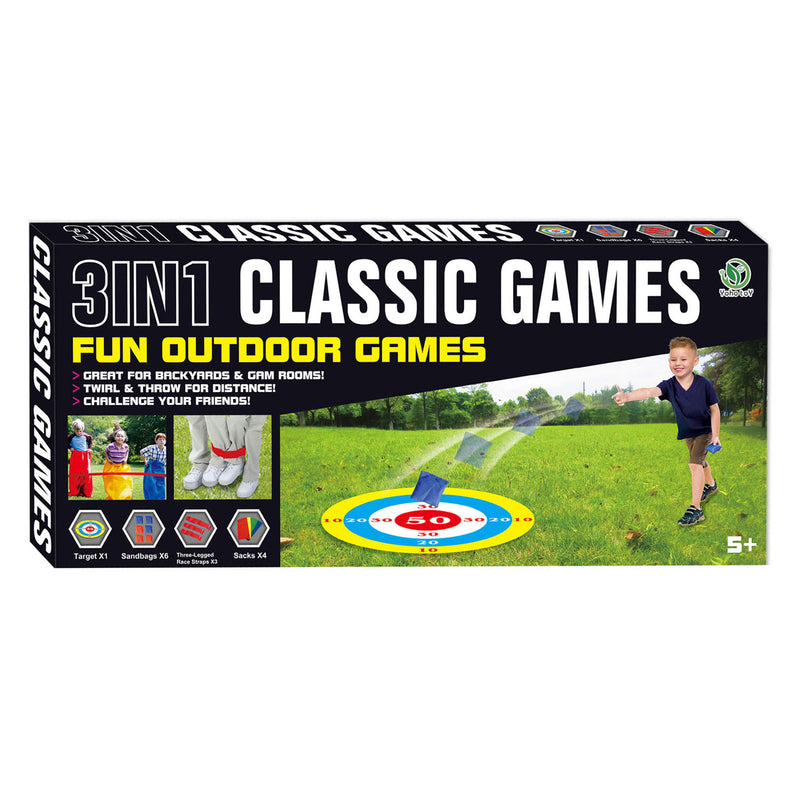 Load image into Gallery viewer, Classic games outdoor 3in1 buitenspellen
