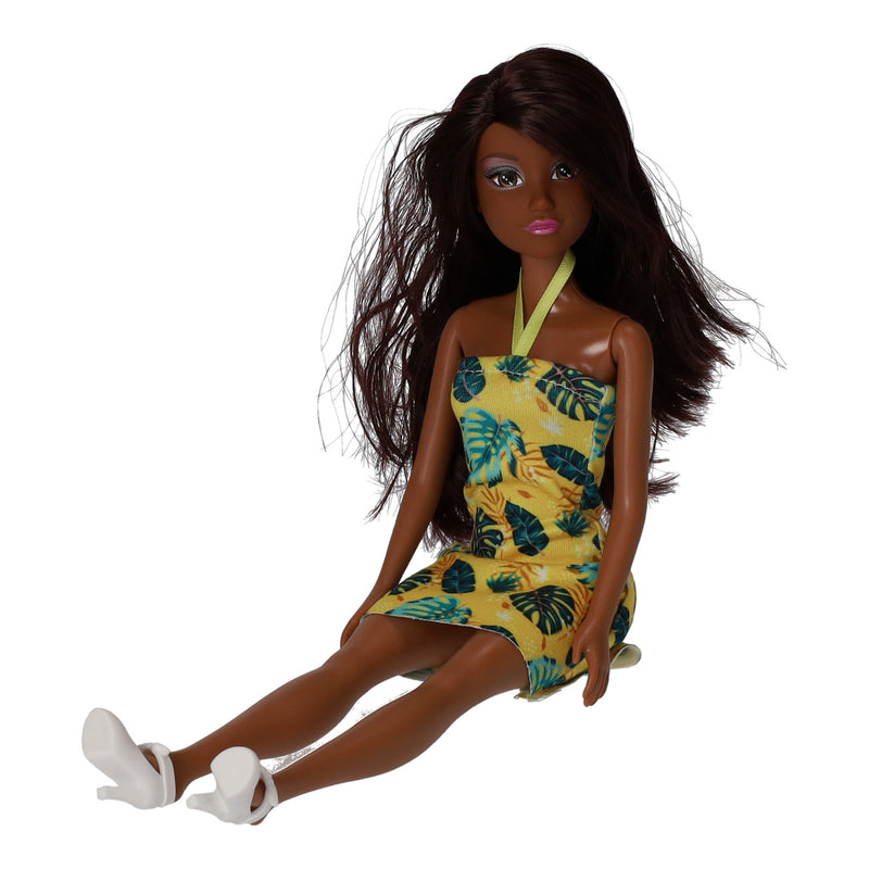Load image into Gallery viewer, Lobbes speelgoed bv fashion pop zomerjurk met blaadjes
