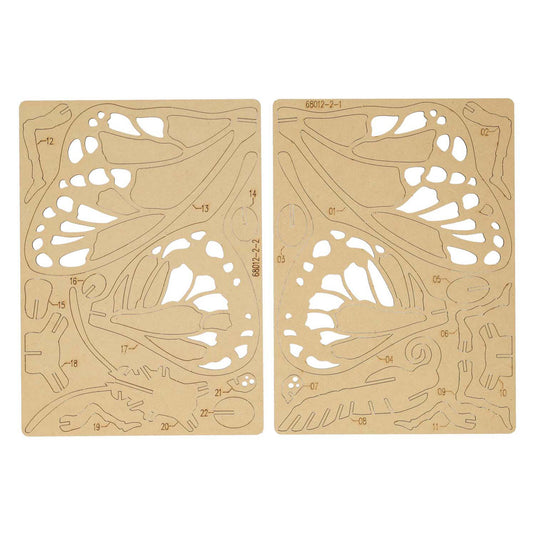 Lobbes speelgoed bv lobbes houten bouwpakket vlinder 3d puzzel creatief speelgoed.