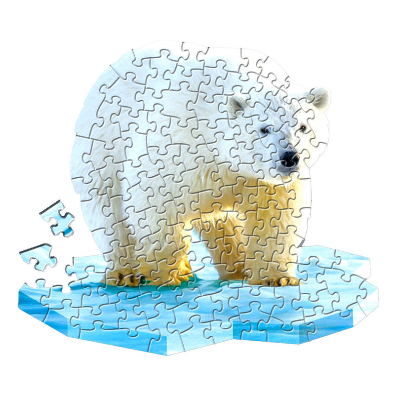 Load image into Gallery viewer, Shape puzzel ijsbeer, 100st.

