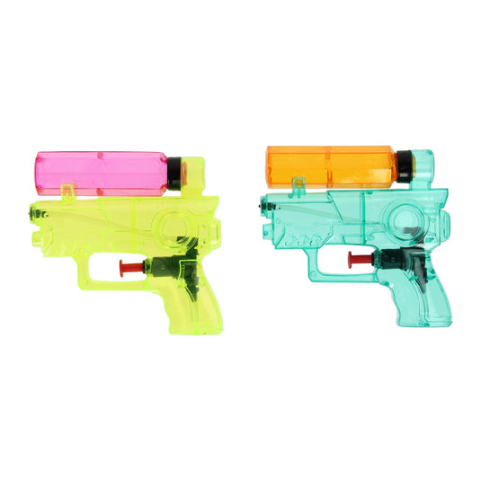 Waterpistooltjes transparant, 2st.