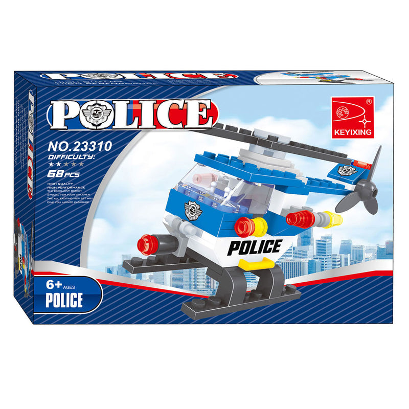 Load image into Gallery viewer, Lobbes speelgoed bv lobbes bouwset politiehelikopter - speelgoed bouwblokken 68-delig.
