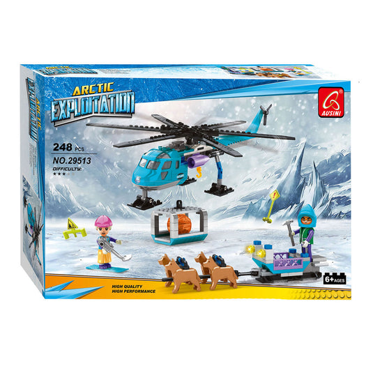 Bouwset poolmissie heli hondenslee - 248dlg.