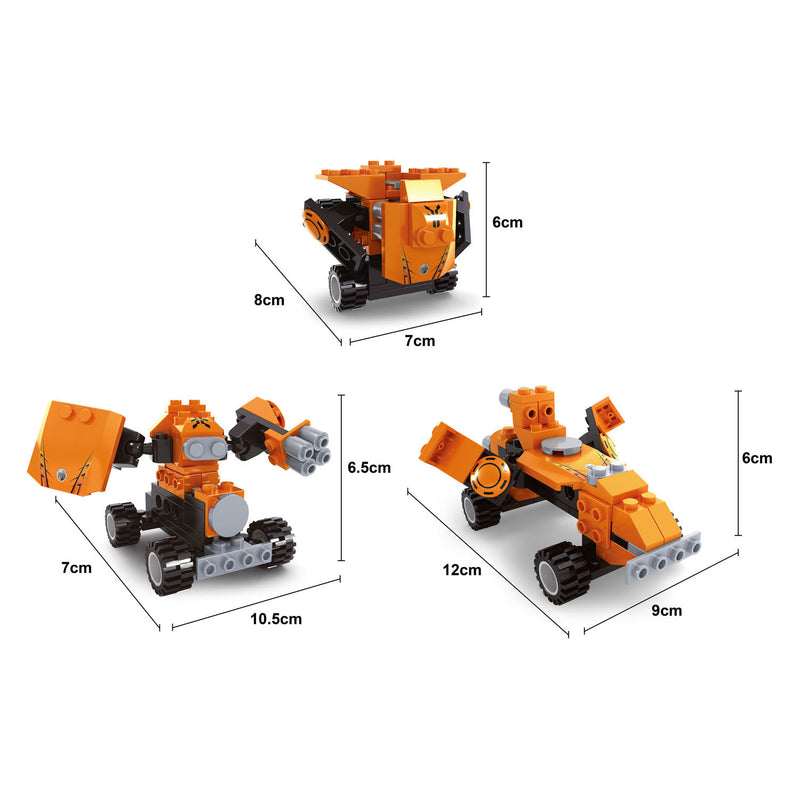 Load image into Gallery viewer, Bouwset titan voertuigen 3in1 - 56dlg.
