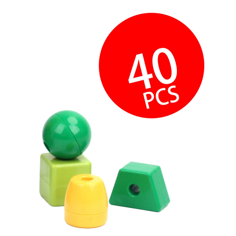 Load image into Gallery viewer, Grote rijgkralen in box, 40st.
