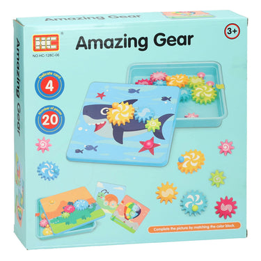 Tandwielenset blauw, 20dlg.