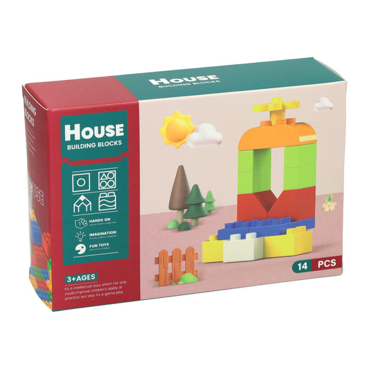 Kleine blokjes bouwset - 12st.