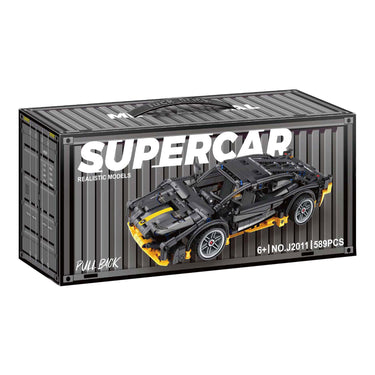 Lobbes speelgoed bv lobbes bouwstenen sportauto pull back set - 589 stuks speelgoed.