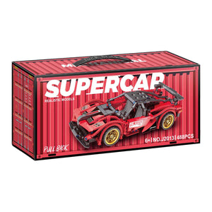 Lobbes bouwsteentjes set pull back sport auto - 488dlg.
