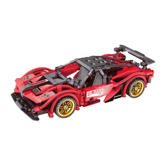 Bouwsteentjes set pull back sport auto - 488dlg.