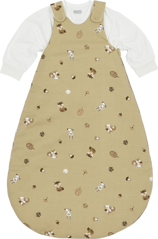 Meyco baby forest animals baby slaapzak rond tweedelig - sand - 50 56 - 2.5 tog