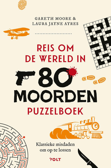 Singel uitgeverijen reis om de wereld in 80 moorden puzzelboek