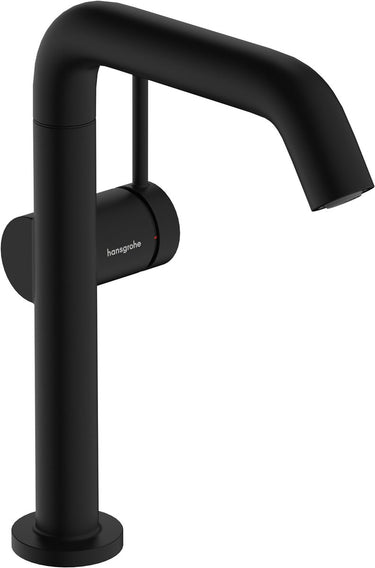 Hansgrohe tecturis s - wastafelkraan - ééngreeps bediening - coolstart energiebesparend - met afvoerplug - 210mm maat - draaibare uitloop - mat zwart