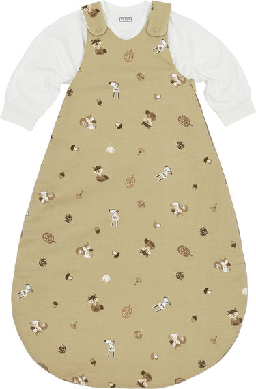 Meyco baby forest animals baby slaapzak rond tweedelig - sand - 62 68 - 2.5 tog