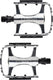 Cordo trekking pedalen aluminium - zilver