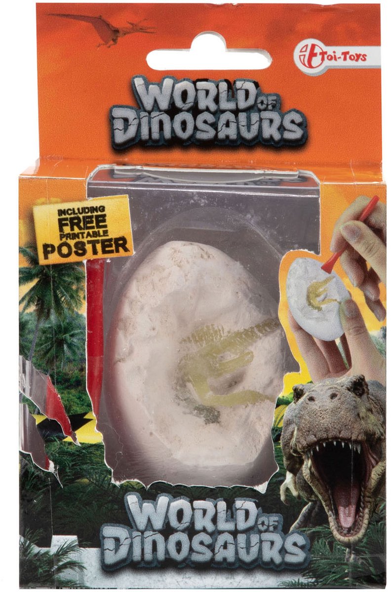Load image into Gallery viewer, Toi-toys world of dinosaurs uitgraafset dino ei
