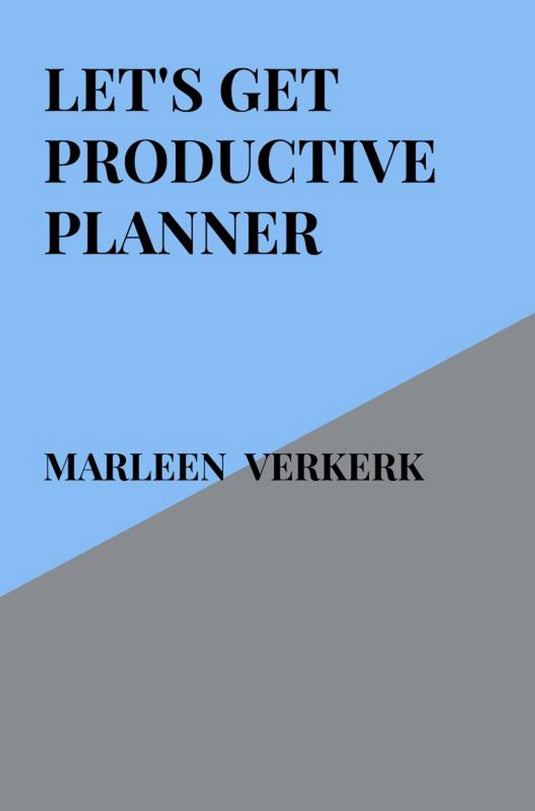 Let's get productive planner