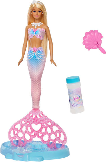 Barbie glitterende zeemeermin met bellen