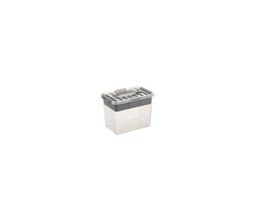Sunware q-line opbergbox 9l met inzetbak - 30x20x22.3 cm - transparant