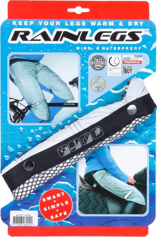 Rainlegs - regenbroek - zwart - maat medium