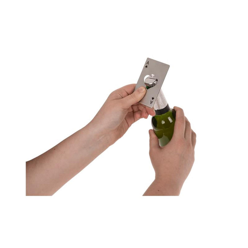 Load image into Gallery viewer, Ootb metalen flesopener pokerkaart 8,6x5,4cm
