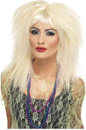 Smiffys blonde retropruik voor vrouwen - verkleedpruik - one size