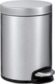 Eko - serene pedaalemmer 5 liter - stainless steel plastic - mat rvs - prullenbak