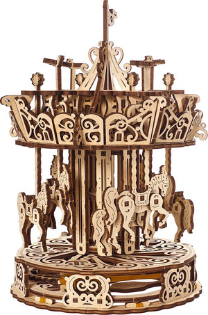 Ugears houten 3d model - carrousel