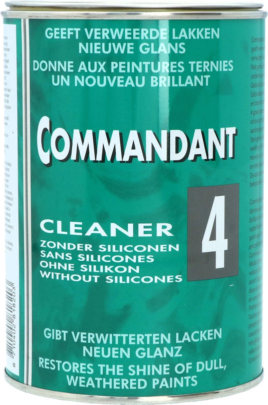 Commandant cleaner 4 - autolak reinigen - geeft nieuwe glans - polijstende werking - verwijdert krasjes - siliconen vrij - inhoud 1kg